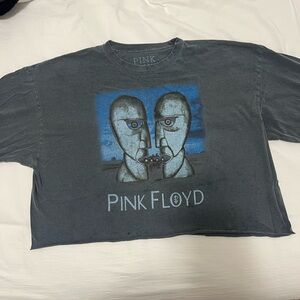 Oversized Cropped Concert Shirt - Pink Floyd